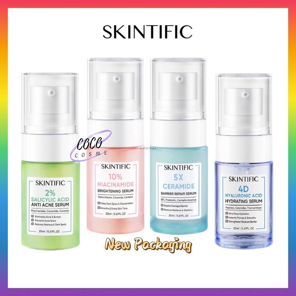SKINTIFIC (2 Salicylic Acid Anti Acne 10 Niacinamide 5X Ceramide